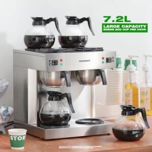 NUPANT Commercial Coffee Maker – Dual Drip Brewer
