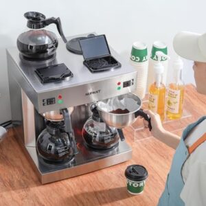 NUPANT Commercial Coffee Maker – Dual Drip Brewer
