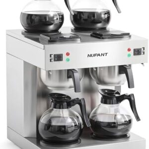 NUPANT Commercial Coffee Maker – Dual Drip Brewer