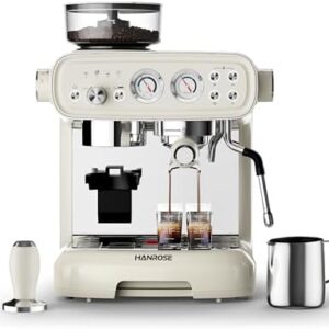 Hanrose 20 Bar Espresso Machine with Grinder – Automatic Coffee Maker for Home